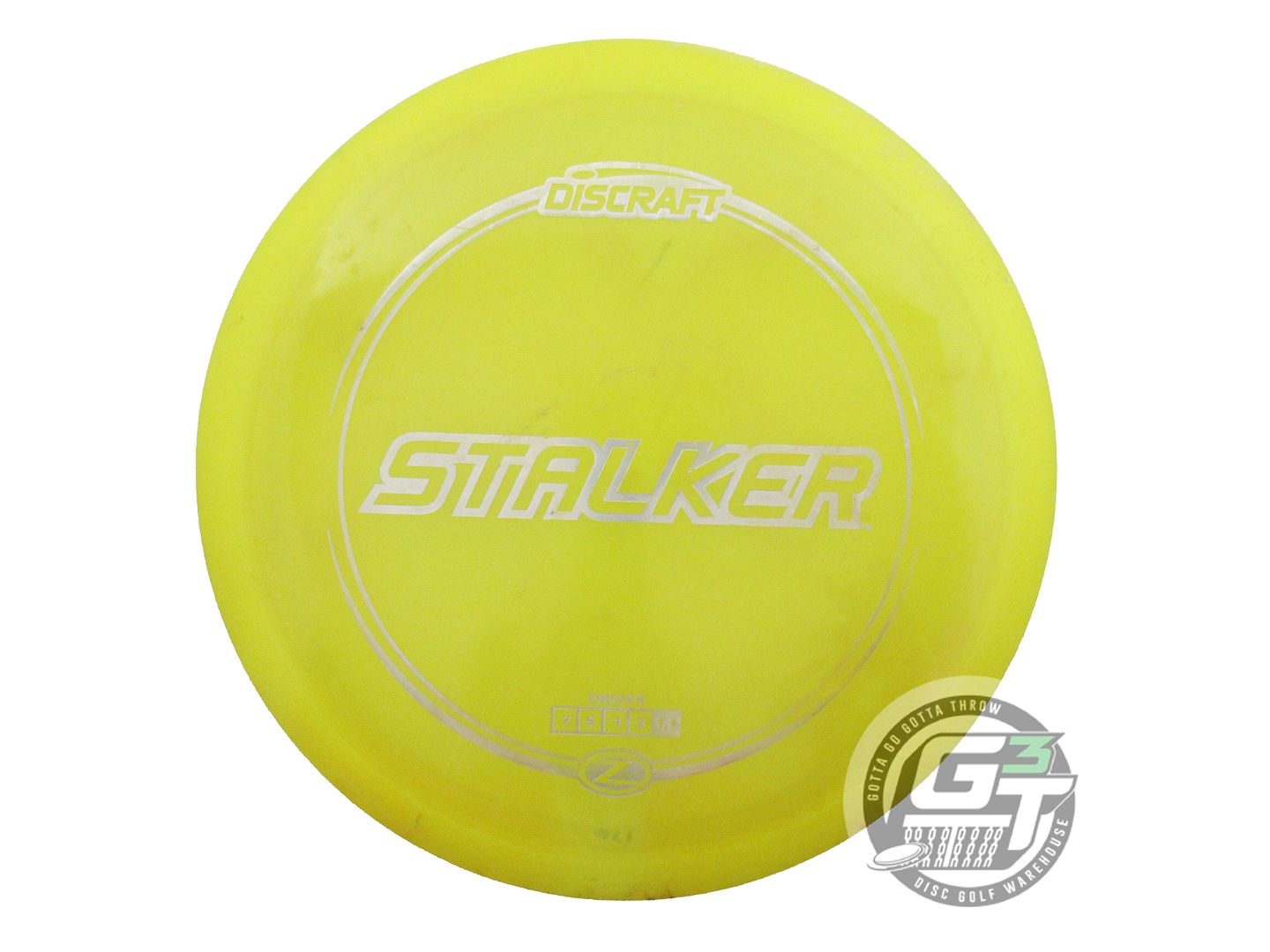 USED Discraft Z Stalker 176g Yellow Silver Star Foil Fairway Driver Golf Disc