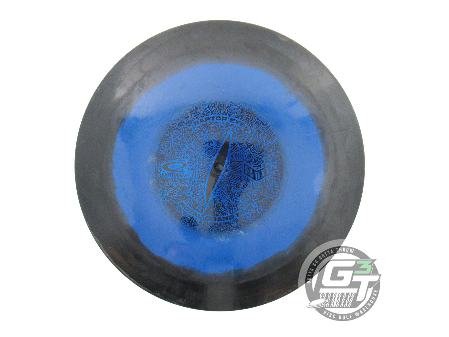 USED Latitude 64 Royal Grand Raptor Eye Rive 172g Black-Blue Driver Golf Disc