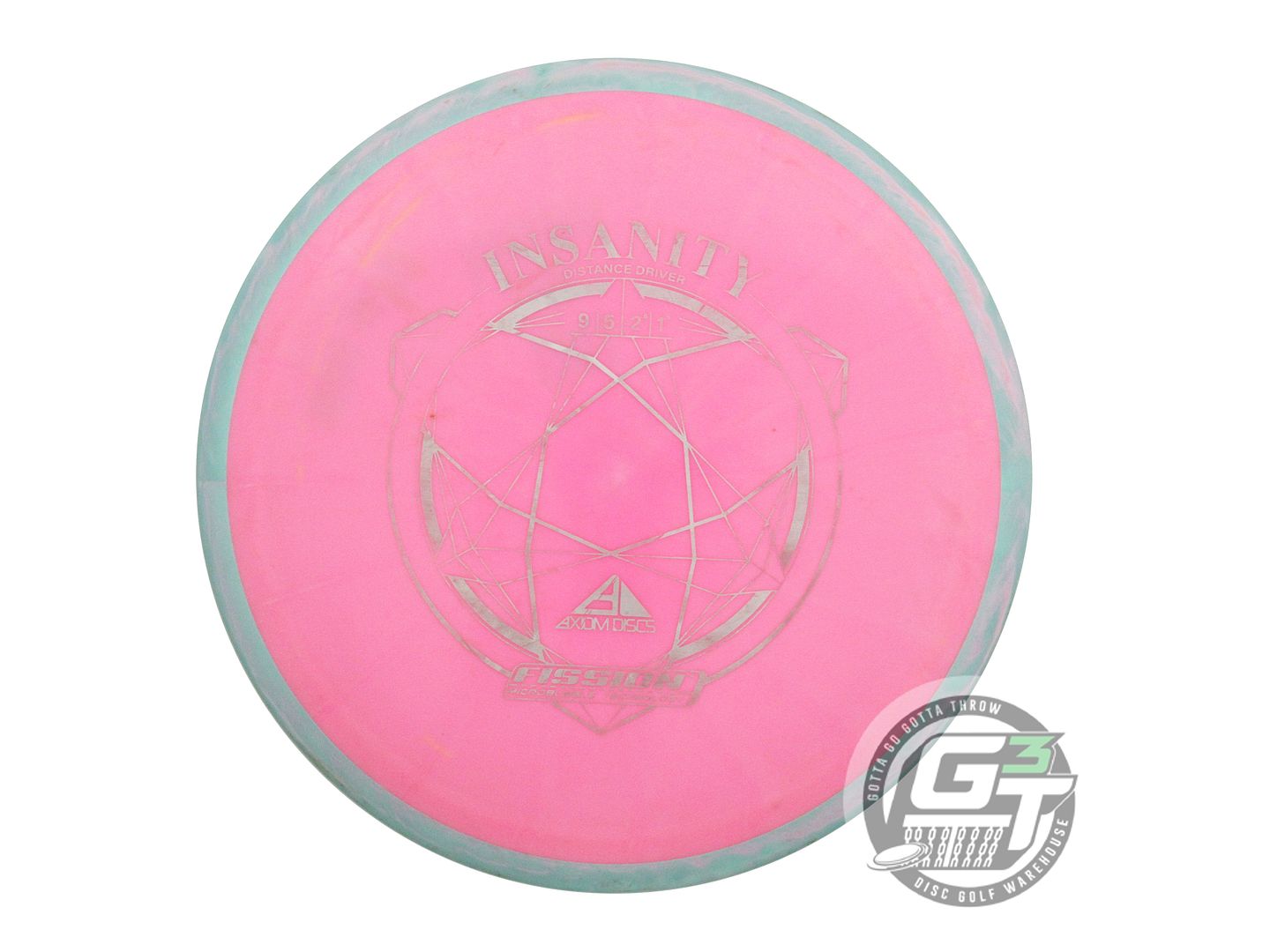 USED Axiom Discs Fission Insanity 151g Pink Seafoam Rim Distance Driver Disc