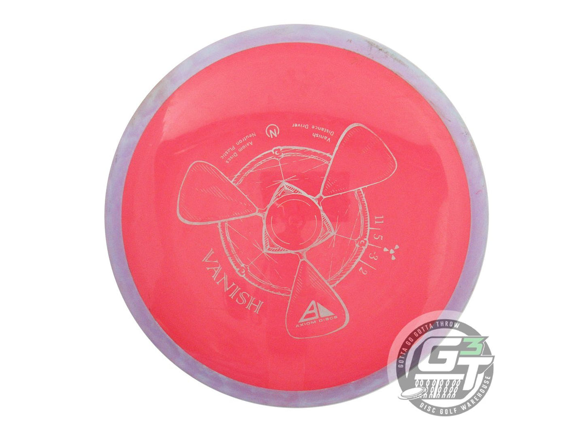 USED Axiom Discs Neutron Vanish 164g Pink Lilac Rim Distance Driver Golf Disc