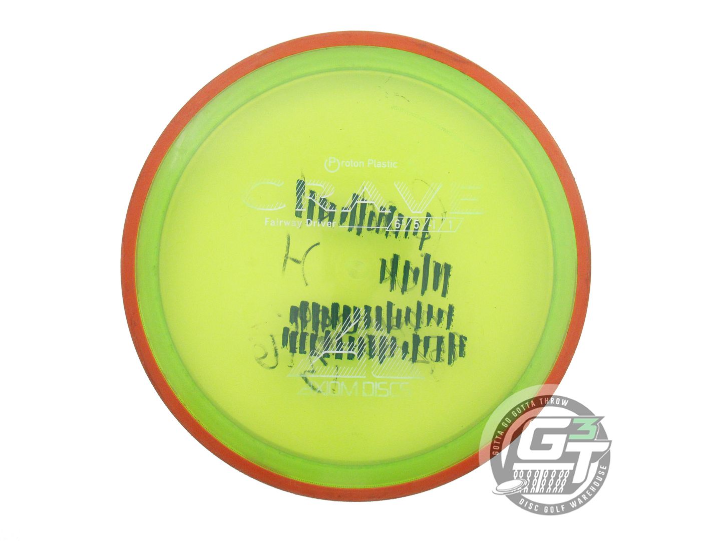 USED Axiom Discs Proton Crave 171g Lime Orange Rim Fairway Driver Golf Disc