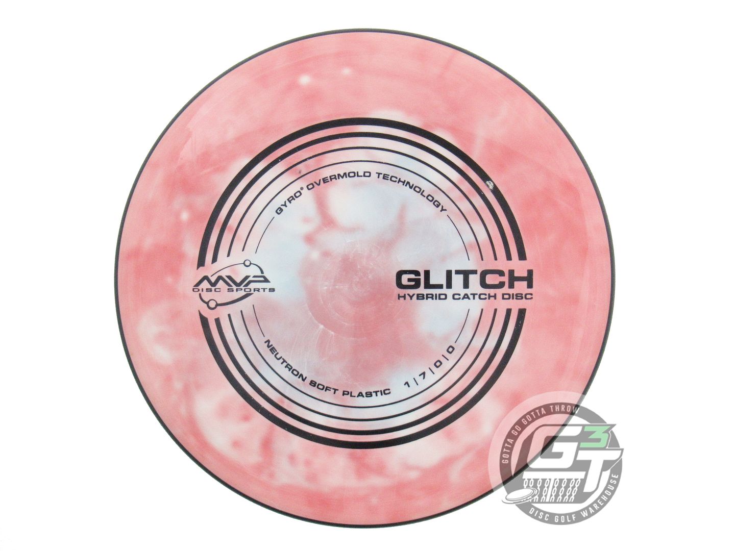 USED MVP Disc Sports Neutron Glitch 145g White HOME DYED Putter Golf Disc