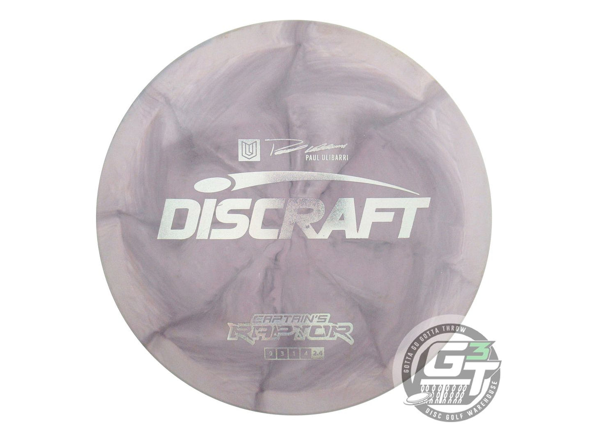 USED Discraft [ULIBARRI] ESP Captain's Raptor 175g Gray-Lilac Driver Golf Disc