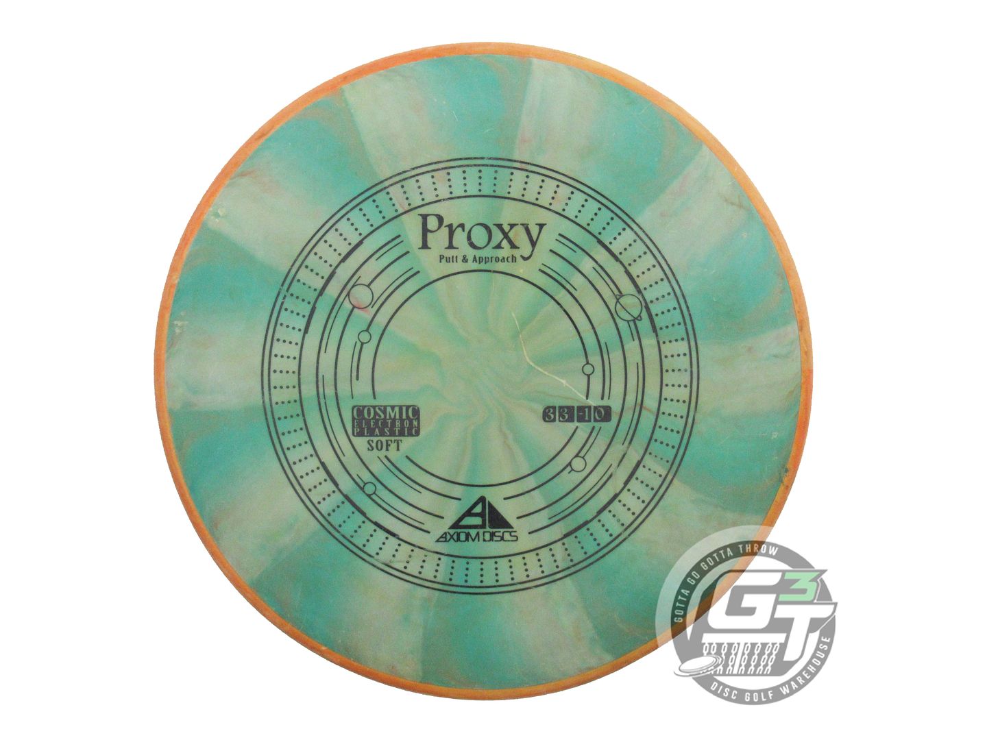 USED Axiom Discs Cosmic Electron Soft Proxy 174g Green-Sage Putter Disc