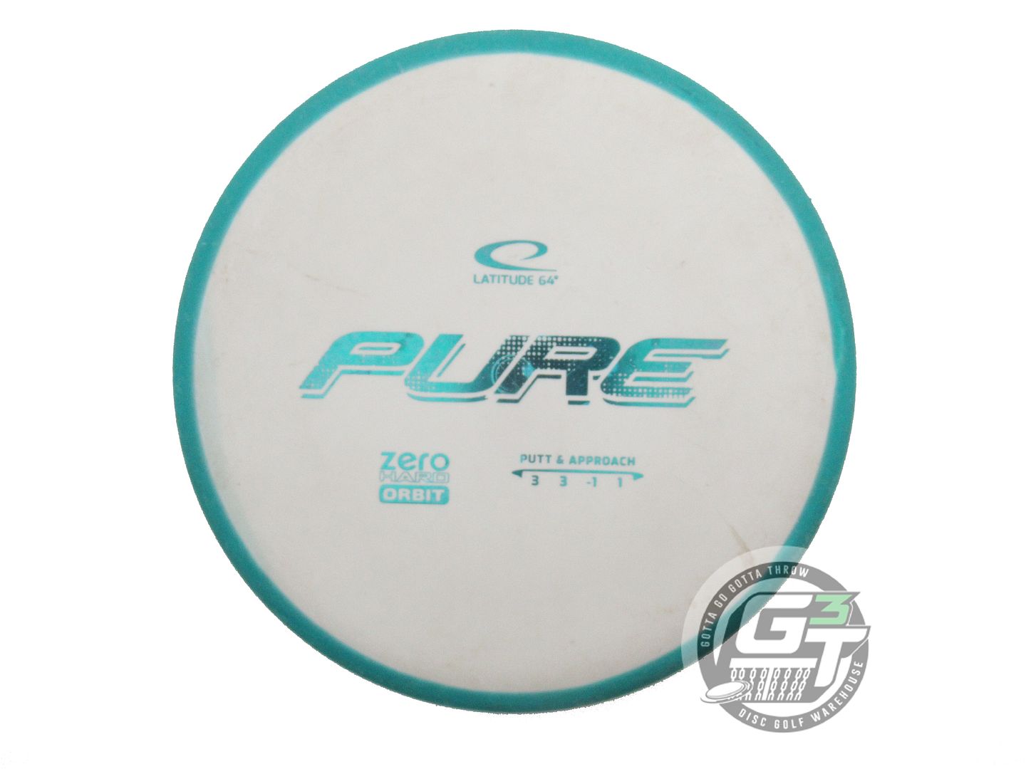 USED Latitude 64 Zero Hard Orbit Pure 176g Green-White Putter Golf Disc