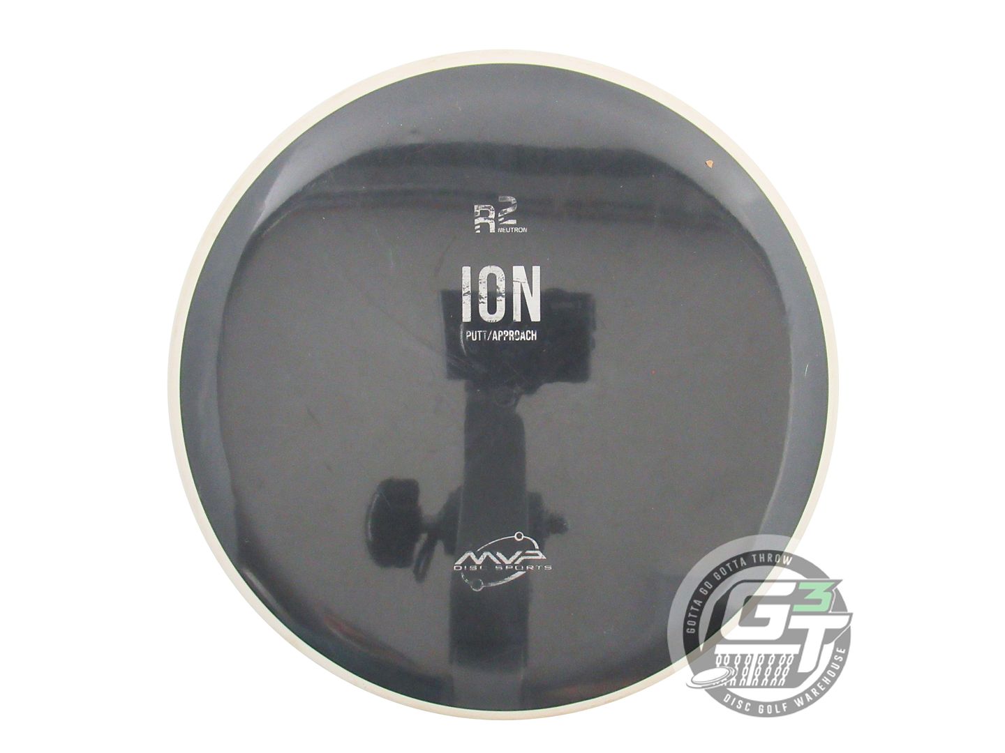USED MVP Disc Sports R2 Neutron Ion 173g Black White Rim Putter Golf Disc