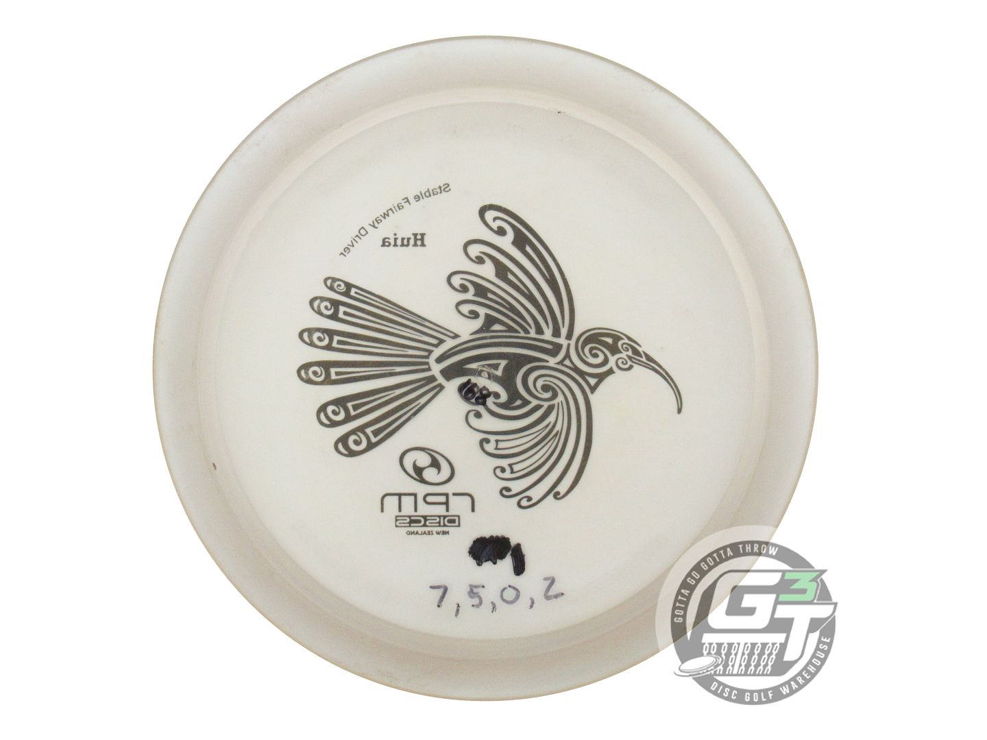 USED RPM Discs Cosmic Huia 168g Clear Black Stamp Midrange Golf Disc