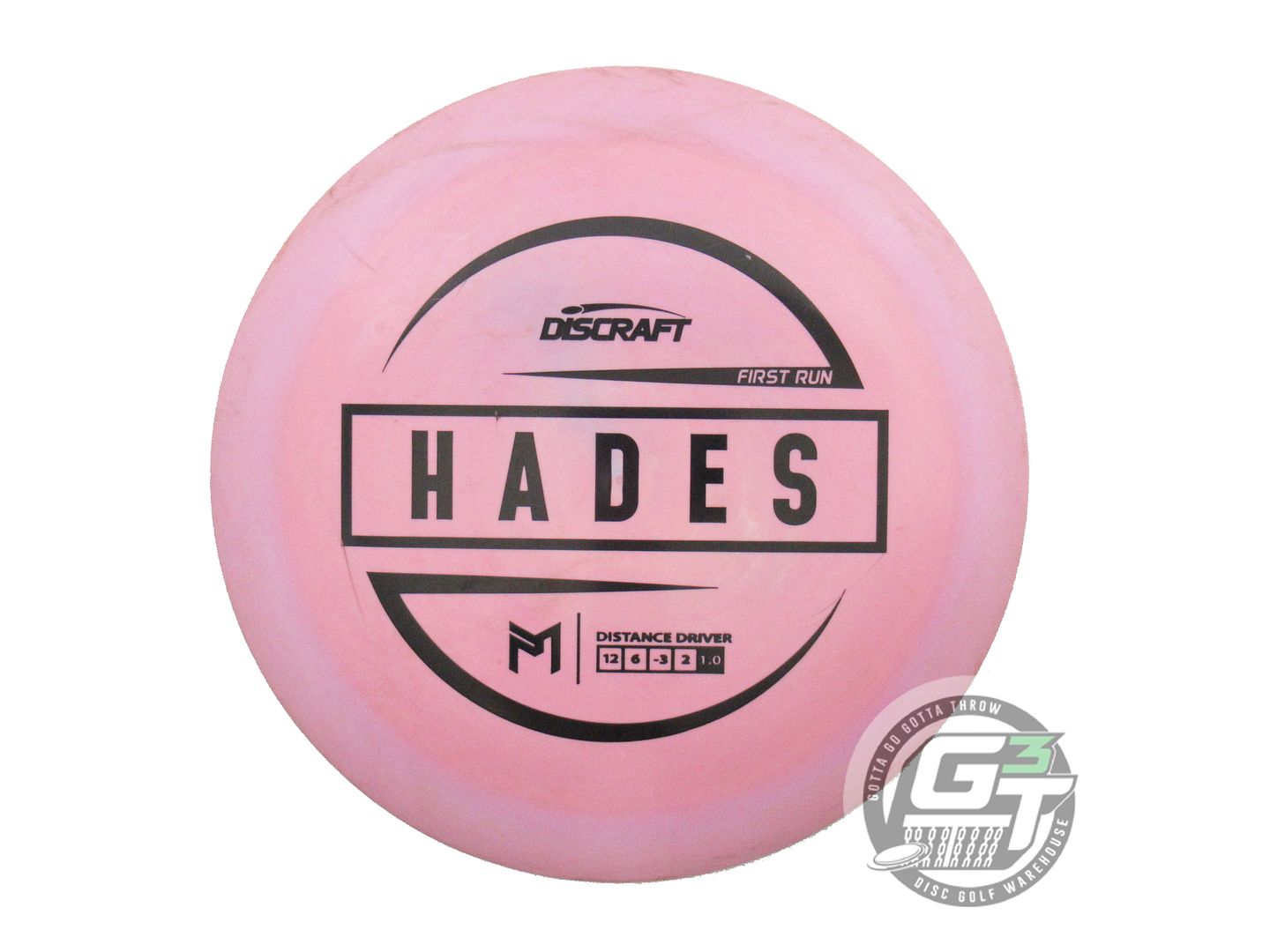 USED Discraft FIRST RUN ESP Hades 171g Lilac-Pink Black Stamp Driver Golf Disc