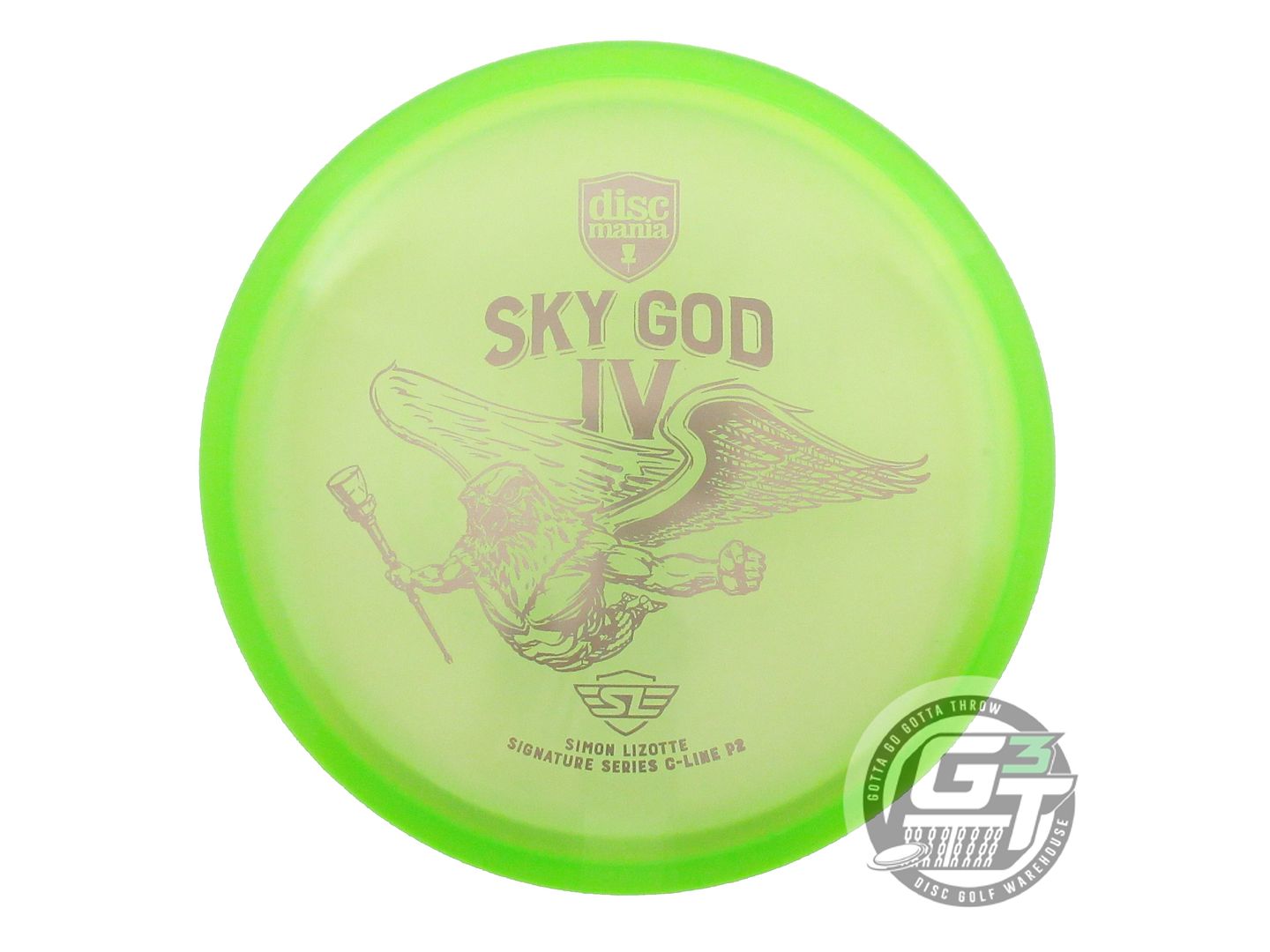USED DiscMania SKY GOD 4 C-Line P2 173g Green Gray Foil Putter Golf Disc