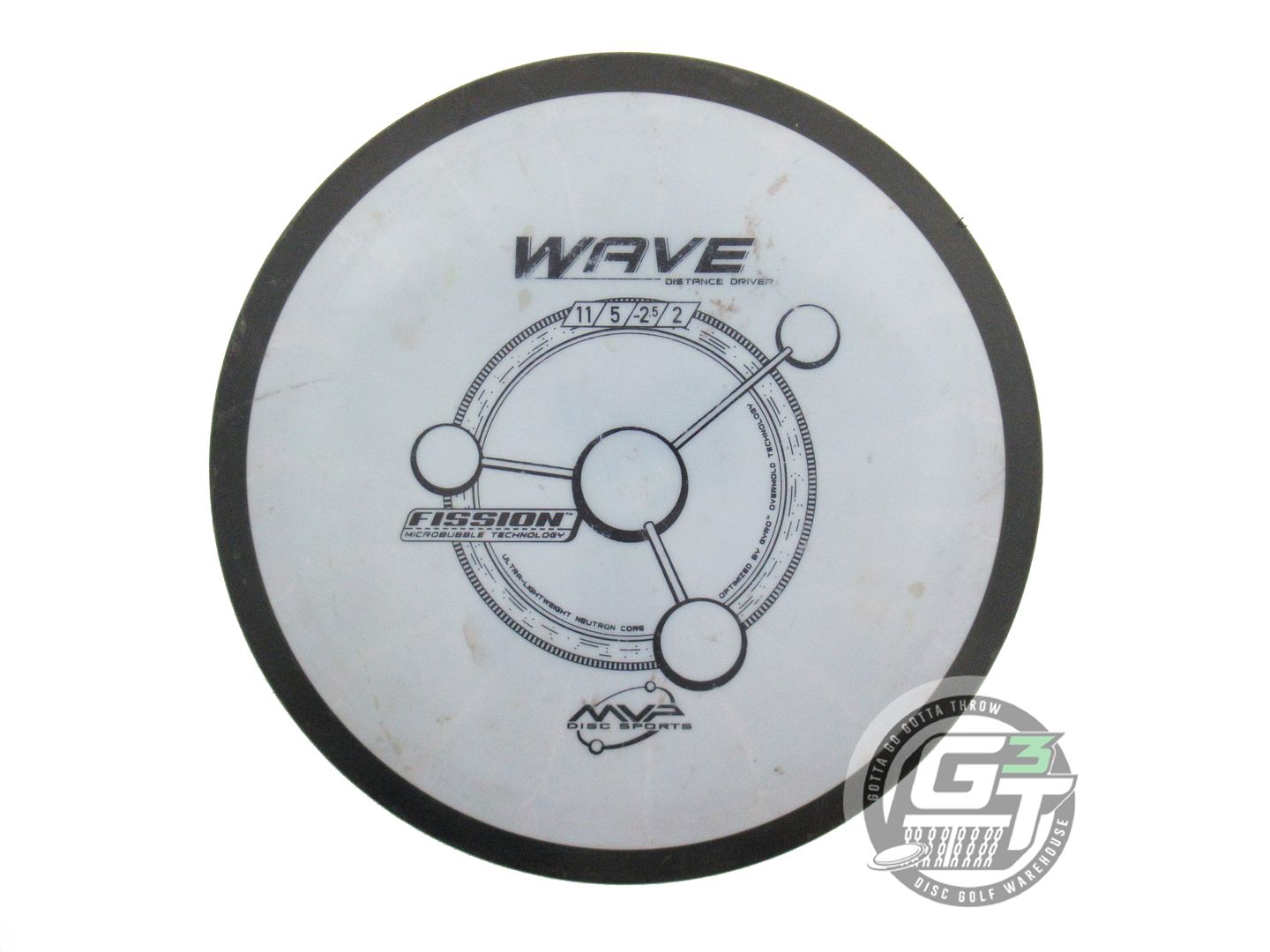 USED MVP Disc Sports Fission Wave 168g Sky Blue Distance Driver Golf Disc