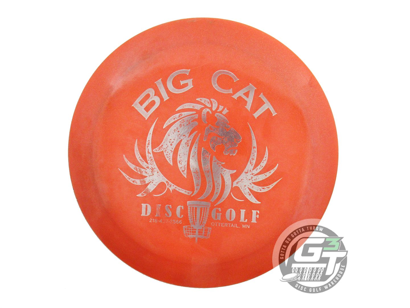 USED Dynamic Discs Lucid Trespass 169g Orange Silver Foil Distance Driver Disc
