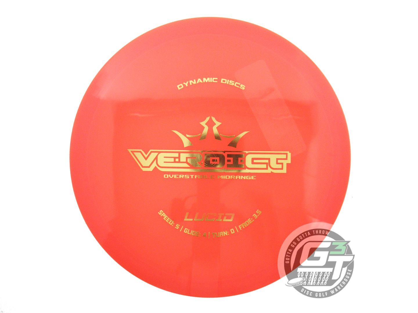 Dynamic Discs Lucid Verdict Midrange Golf Disc (Individually Listed)
