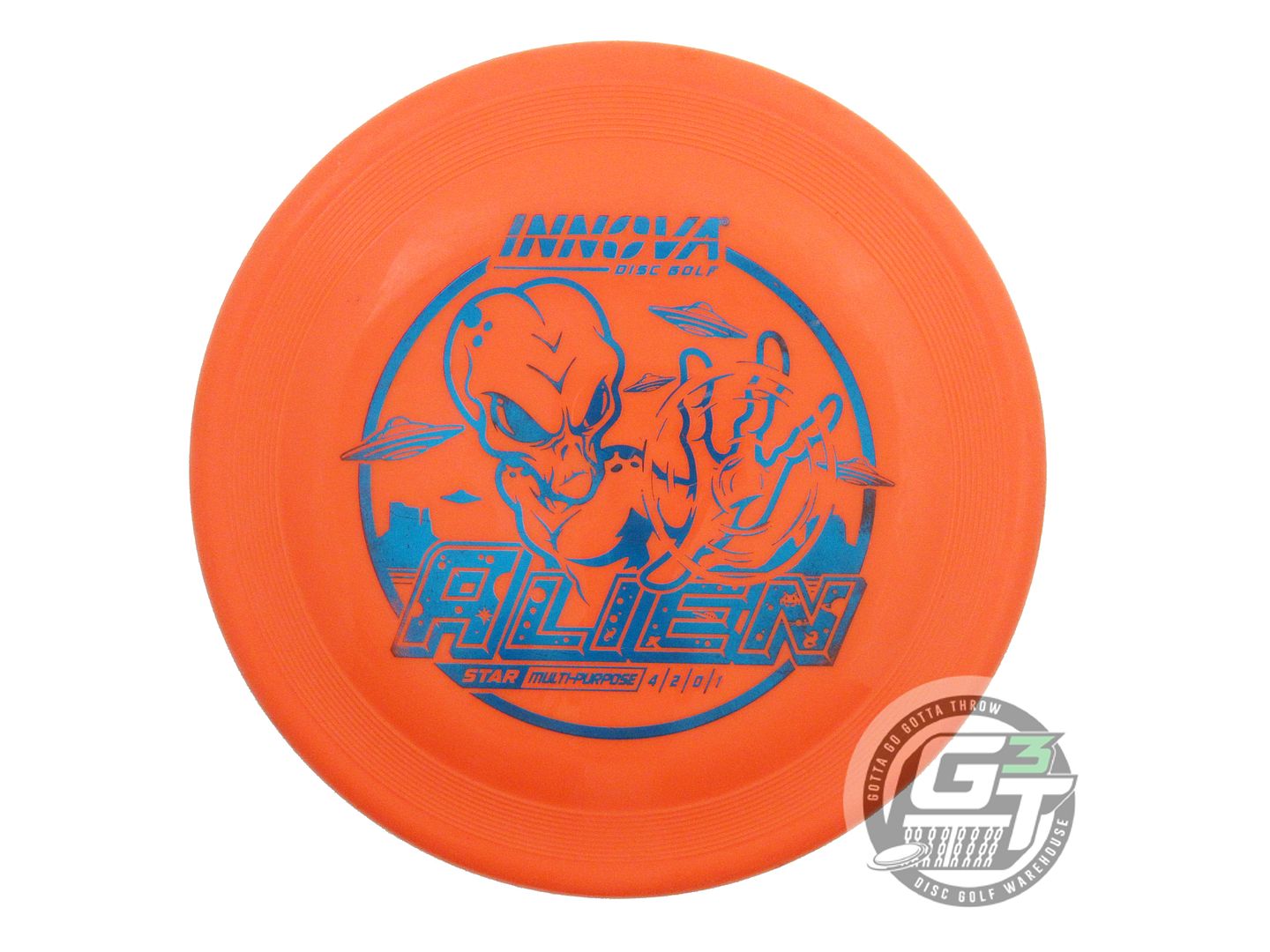 USED Innova Star Alien 179g Orange Blue Foil Putter Golf Disc