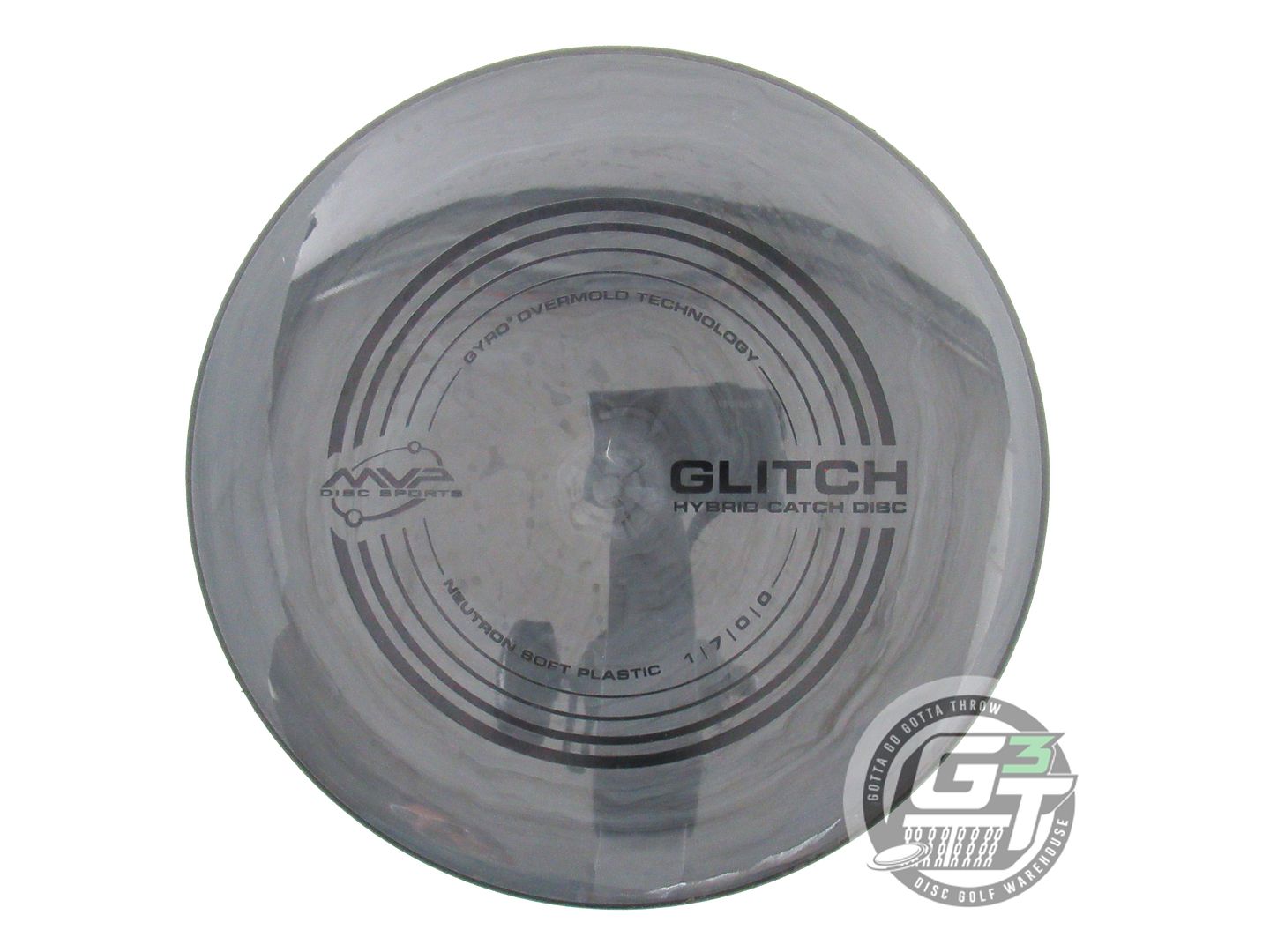 USED MVP Disc Sports Neutron Glitch 147g Gray Swirl Putter Golf Disc