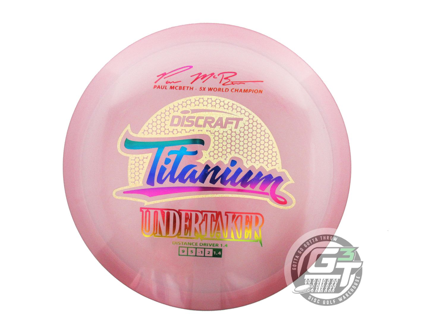 Discraft Titanium Undertaker [Paul McBeth 5X] Distance Driver Golf Disc (Individually Listed)