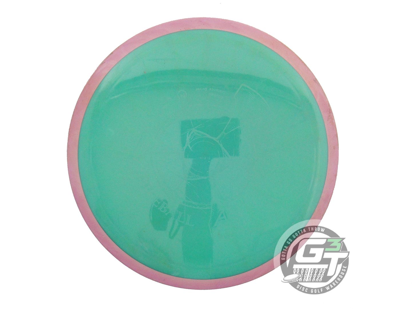 USED Axiom Discs Neutron Fireball 171g Green Lilac Rim Distance Driver Golf Disc