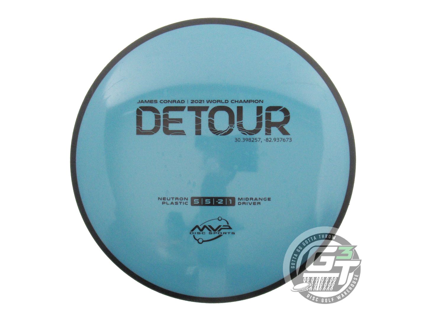 USED MVP Disc Sports Neutron Detour 176g Blue Midrange Golf Disc