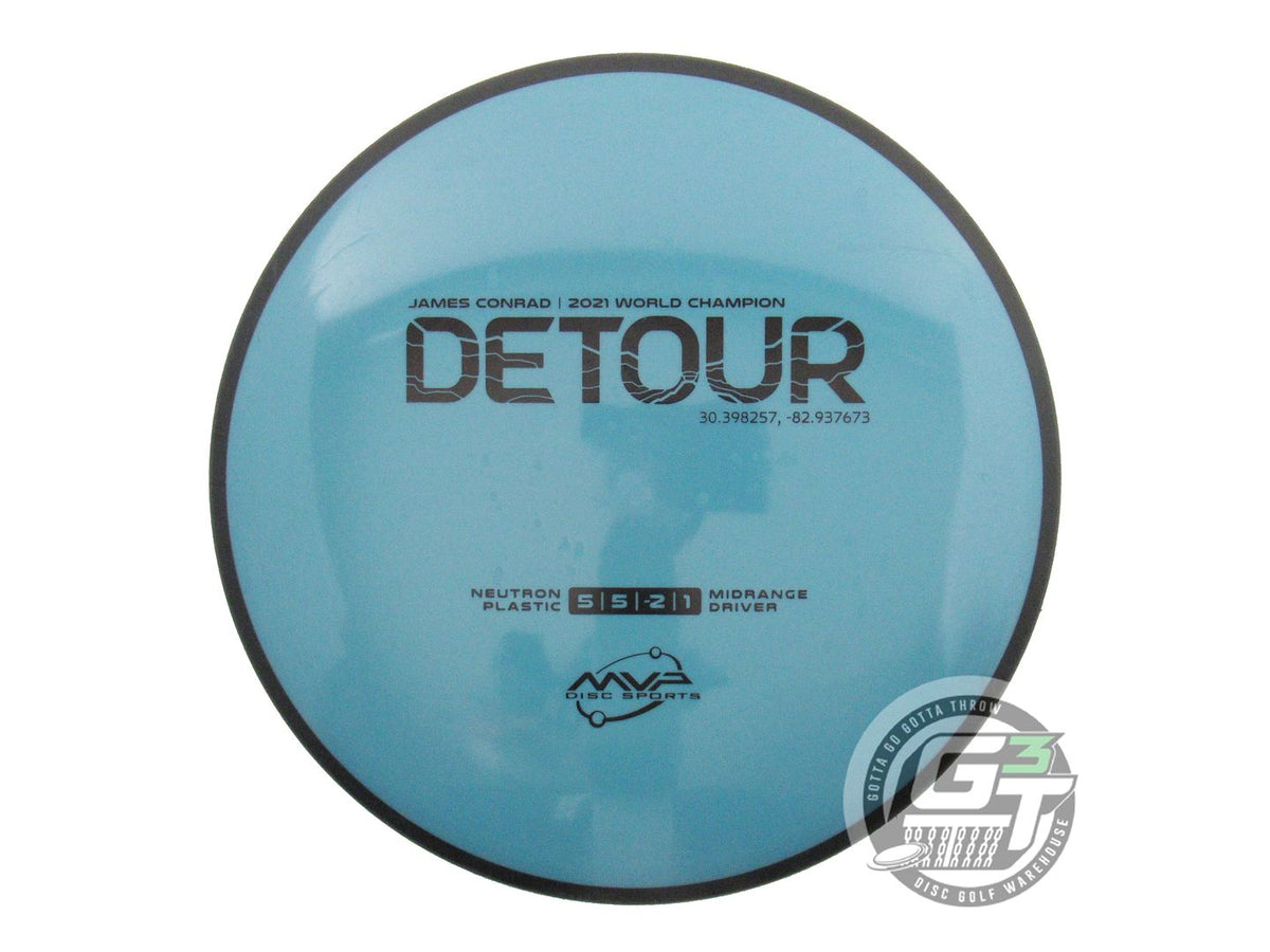 USED MVP Disc Sports Neutron Detour 176g Blue Midrange Golf Disc