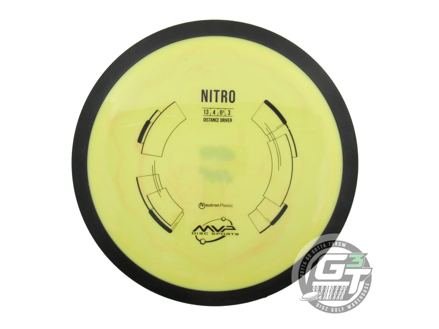 USED MVP Disc Sports Neutron Nitro 173g Yellow Distance Driver Golf Disc
