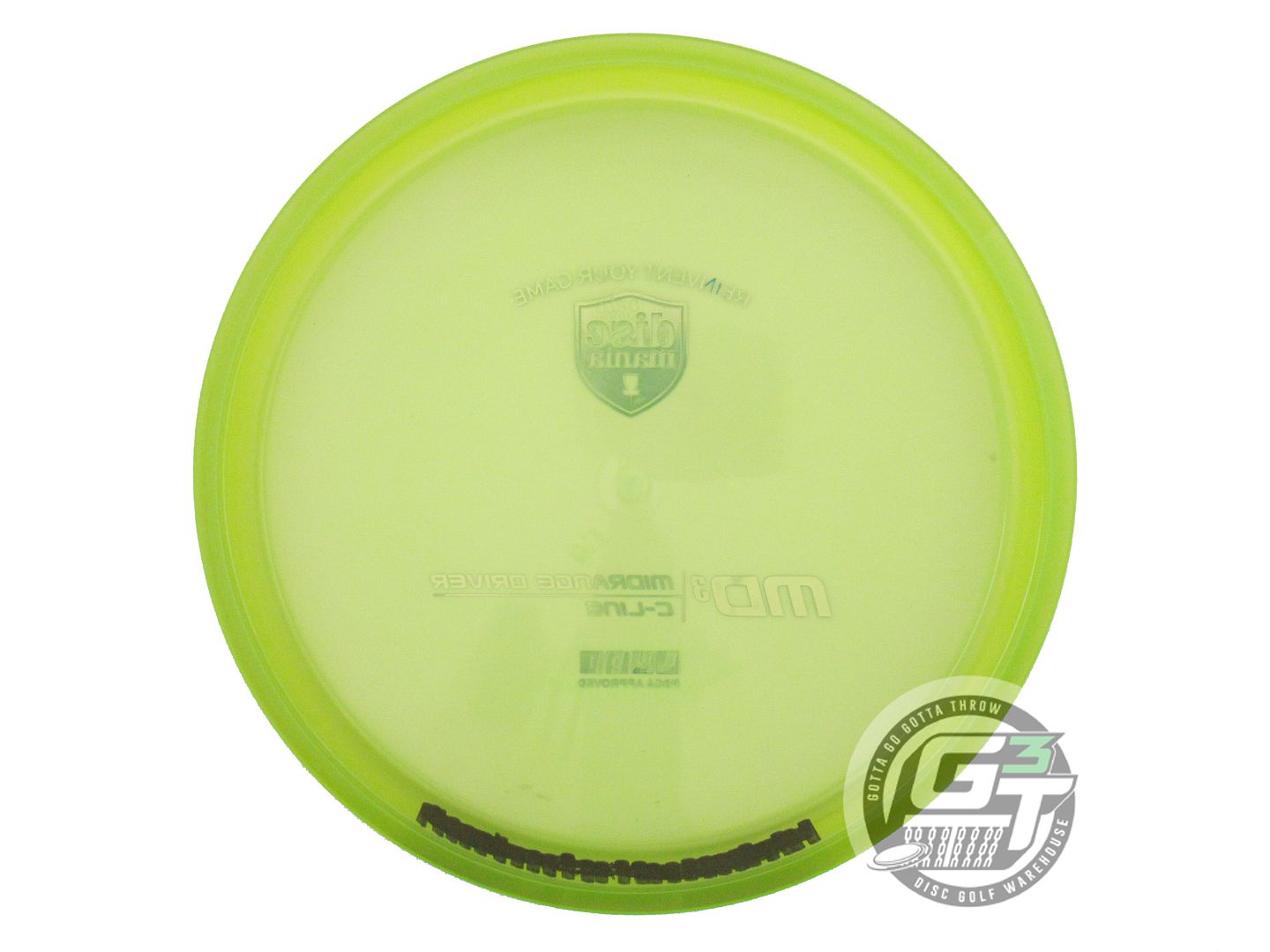 USED DiscMania C-Line MD3 176g Lime Blue Foil Midrange Golf Disc