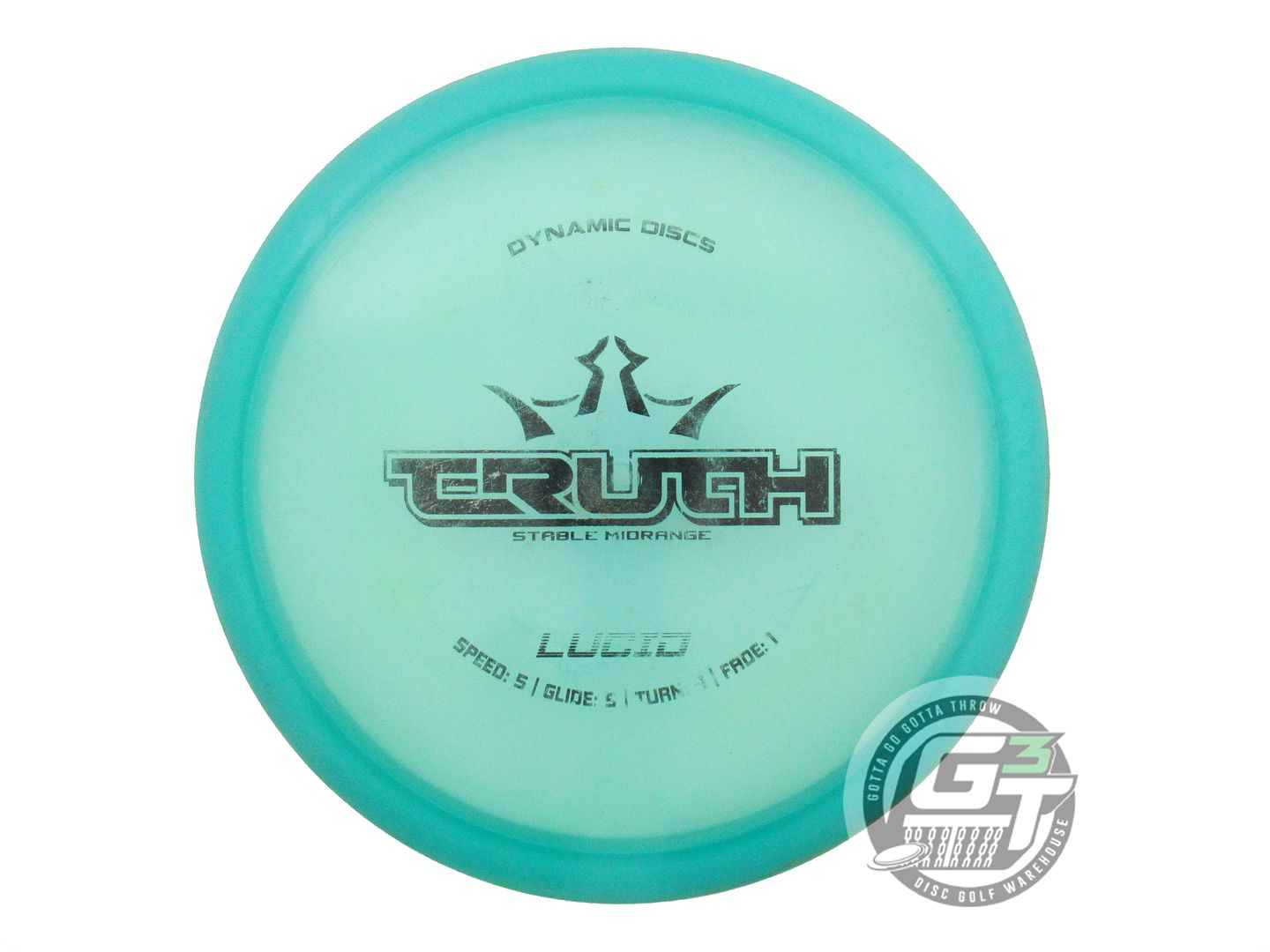 USED Dynamic Discs Lucid Truth 169g Teal Black Stamp Midrange Golf Disc
