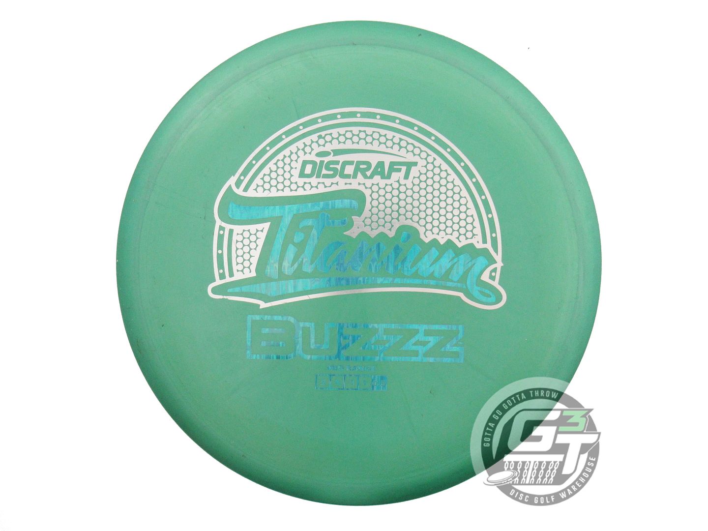 USED Discraft Titanium Buzzz 174g Green Silver Stamp Midrange Golf Disc
