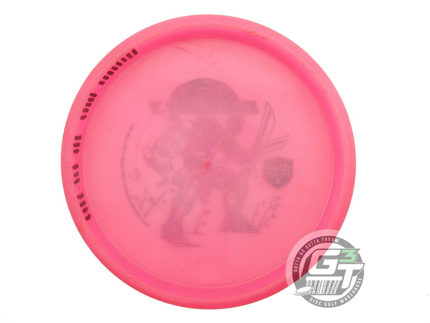 USED DiscMania IRON SAMURAI 3 Glow C-Line MD3 180g Pink Blue Foil Midrange Disc