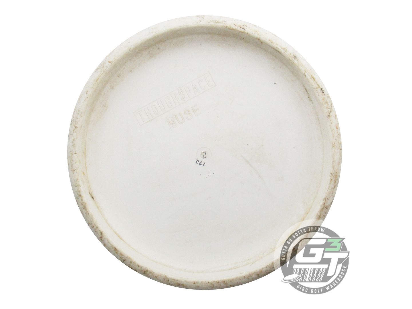 USED Thought Space Nerve Muse 174g White Teal Shatter Foil Putter Golf Disc