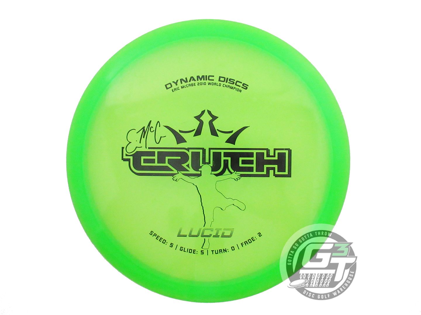 USED Dynamic Discs Lucid EMAC Truth 177g Lime Black Stamp Midrange Golf Disc