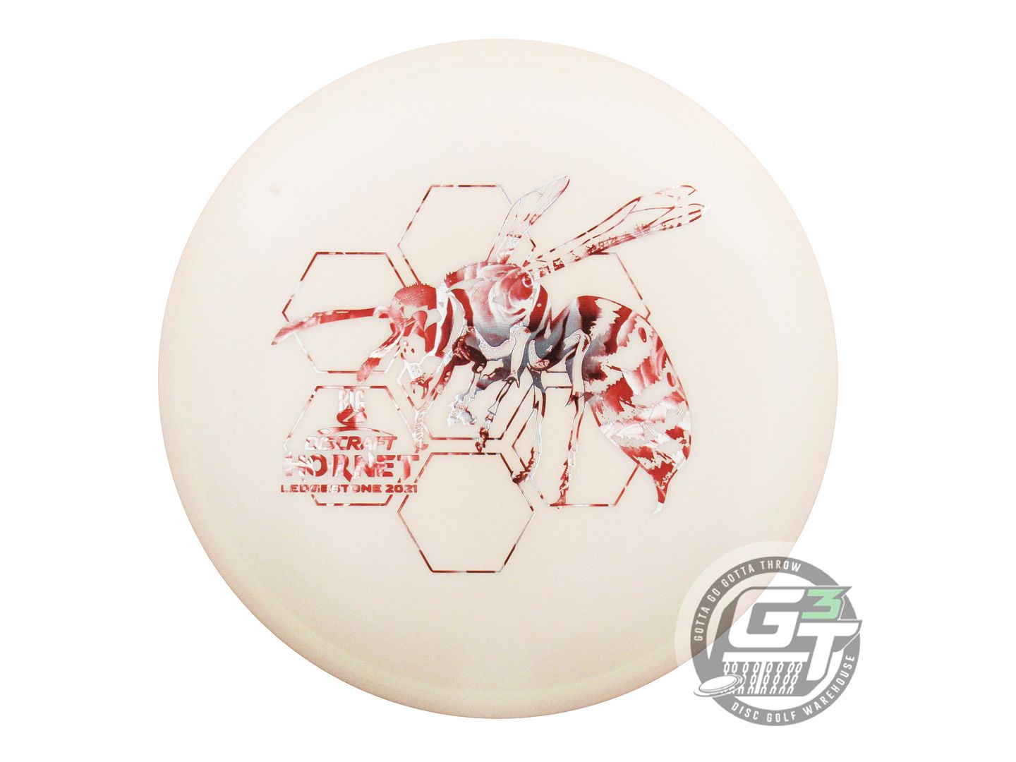 USED Discraft [LEDGESTONE] Big Z Hornet 177g Peach Red Rose Foil Midrange Disc