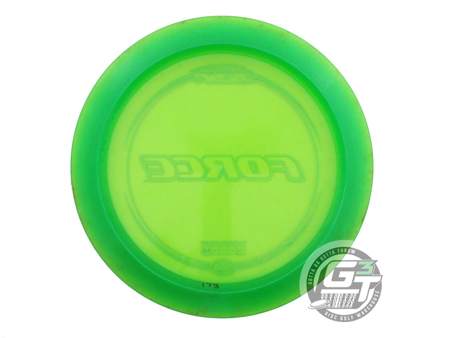USED Discraft Z Force 173g Green Blue Holo Foil Distance Driver Golf Disc