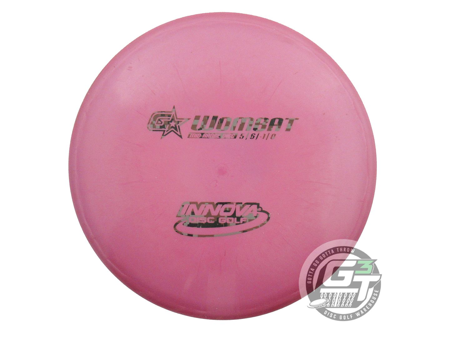 USED Innova GStar Wombat 180g Lilac Digi Camo Stamp Midrange Golf Disc