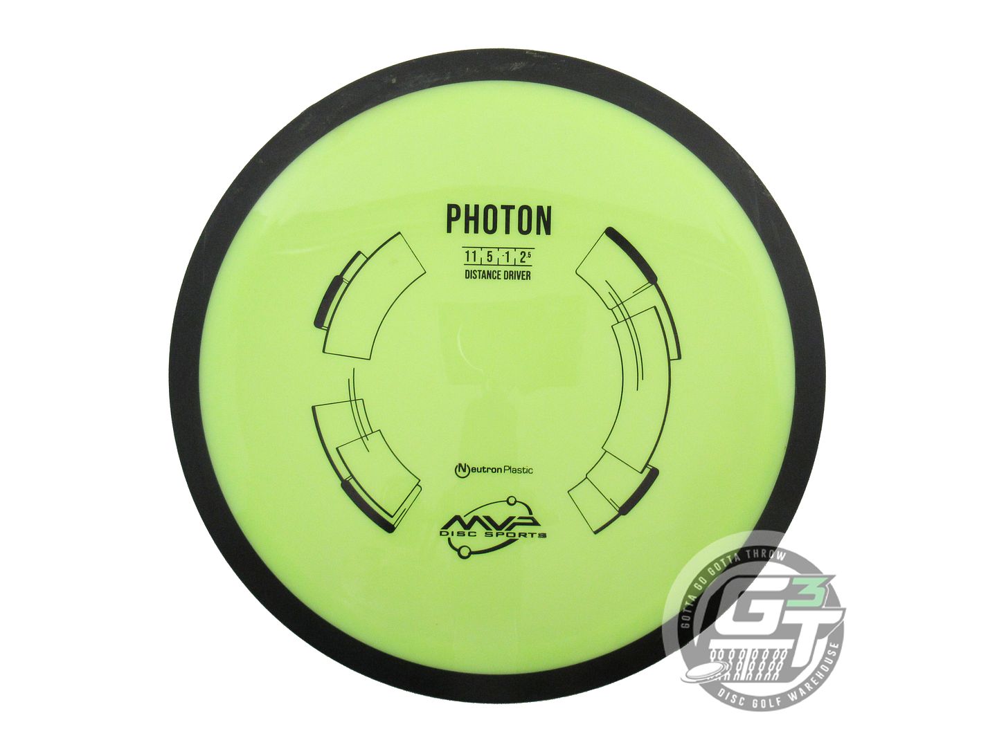 USED MVP Disc Sports Neutron Photon 165g Dayglow Distance Driver Golf Disc