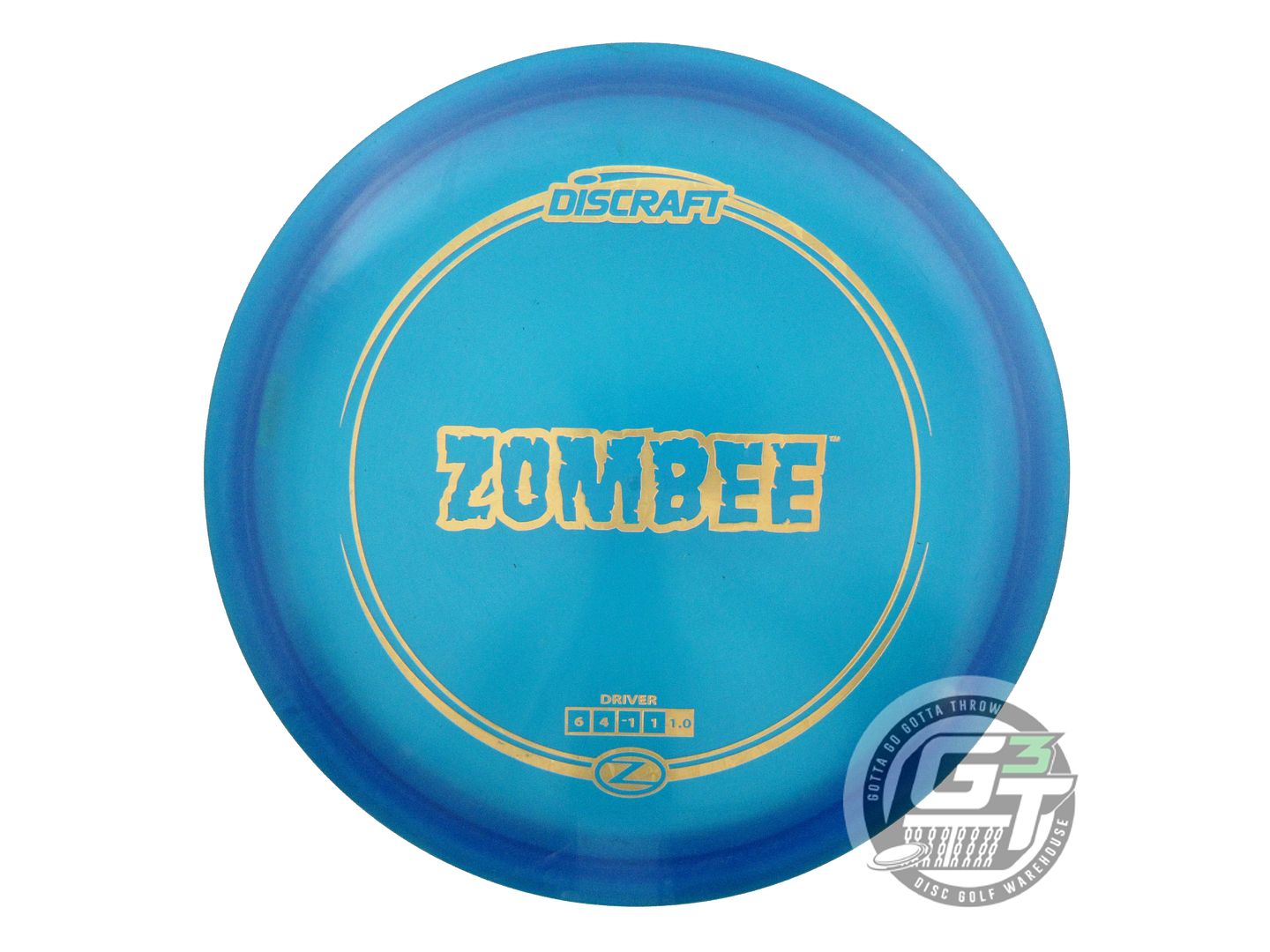 USED Discraft Z Zombee 179g Blue Gold Star Foil Fairway Driver Golf Disc