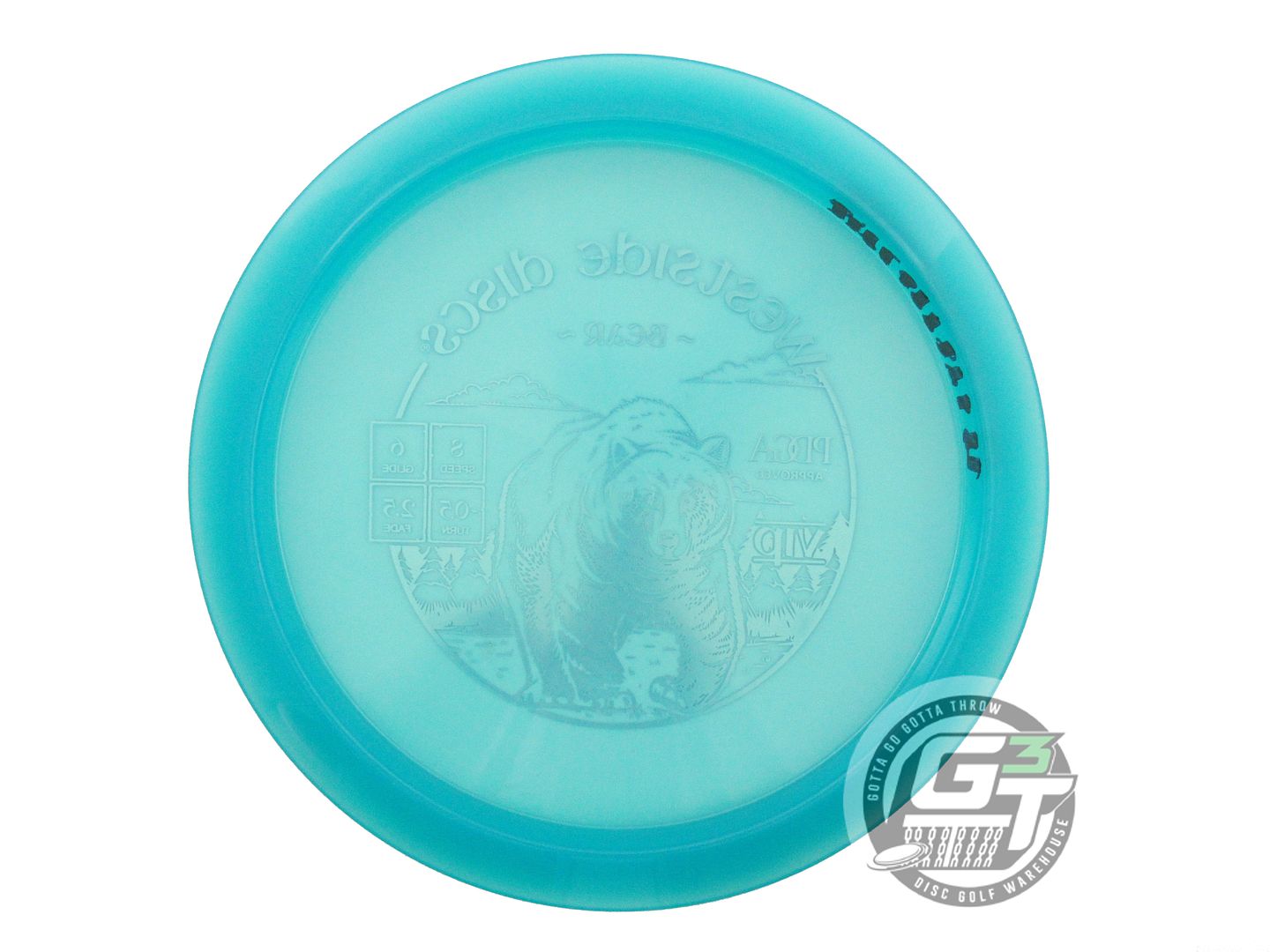 USED Westside Discs VIP Bear 171g Teal Blue Foil Fairway Driver Golf Disc