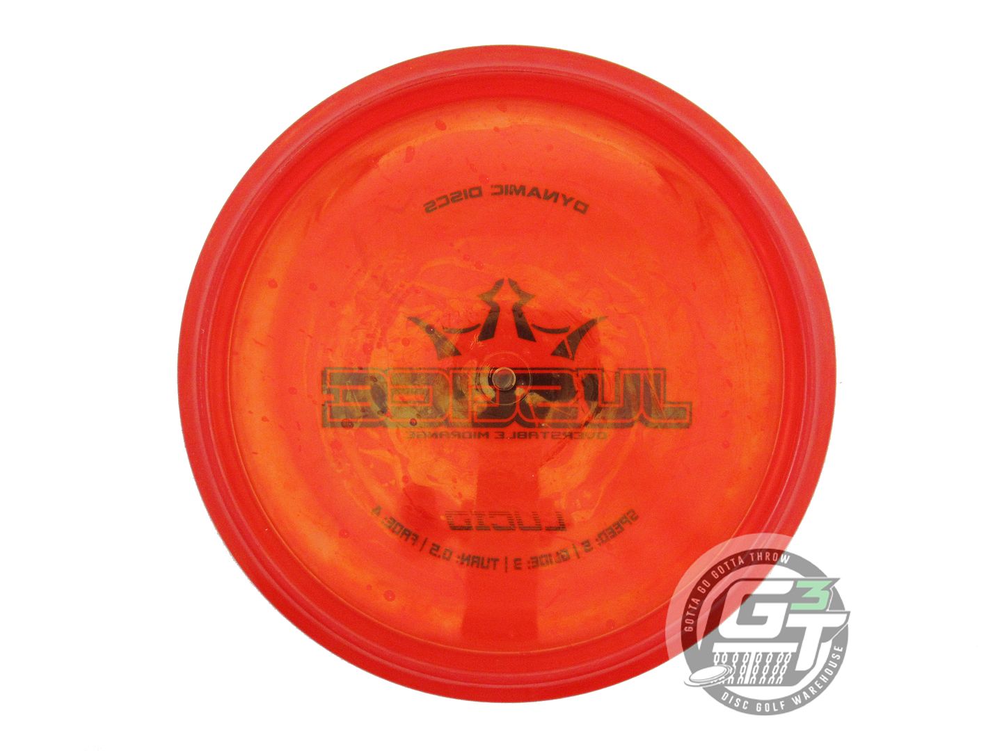 USED Dynamic Discs Lucid Justice 172g Red Blue Stamp Midrange Golf Disc