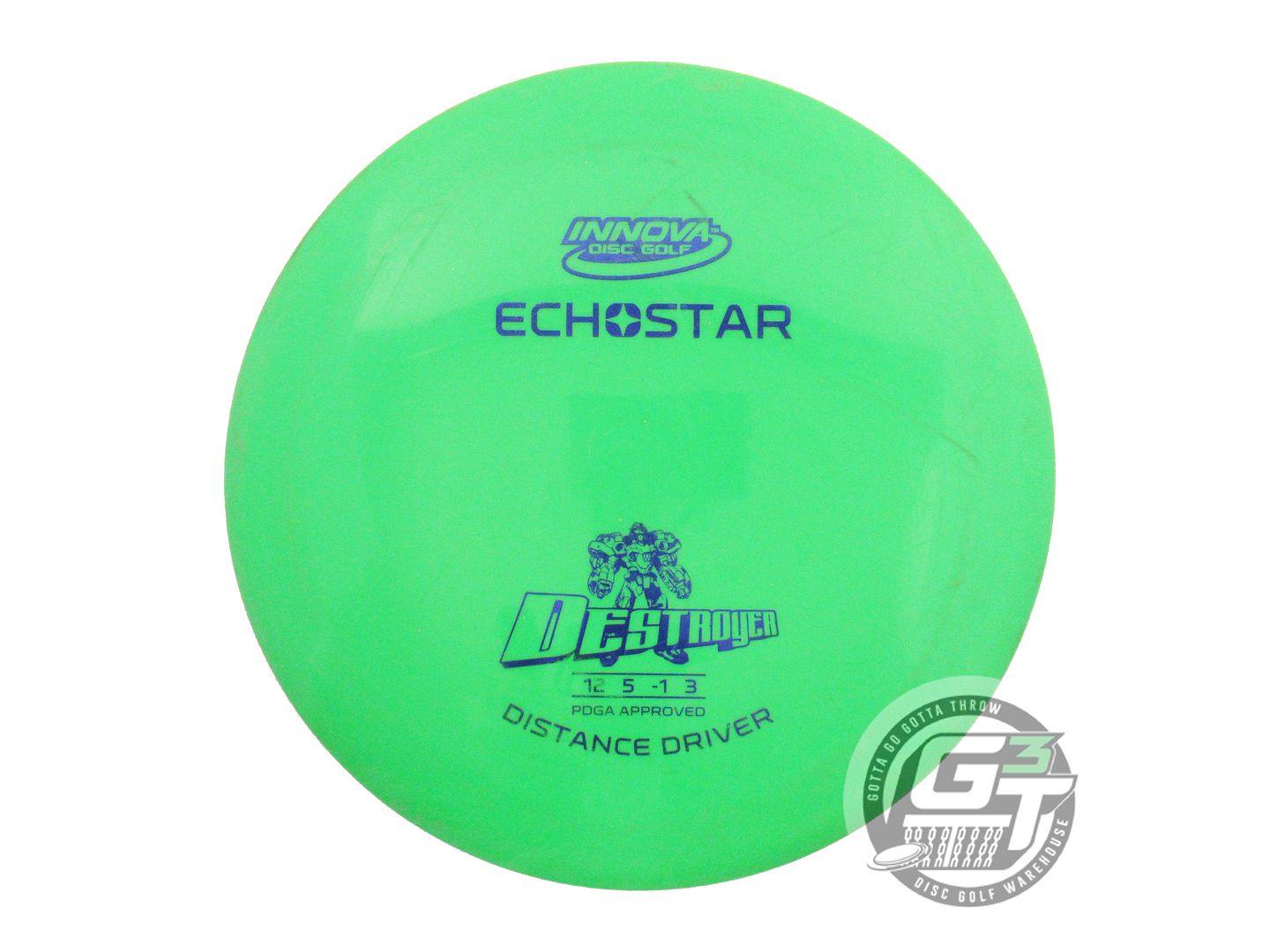USED Innova Echo Star Destroyer 167g Green Blue Foil Distance Driver Golf Disc