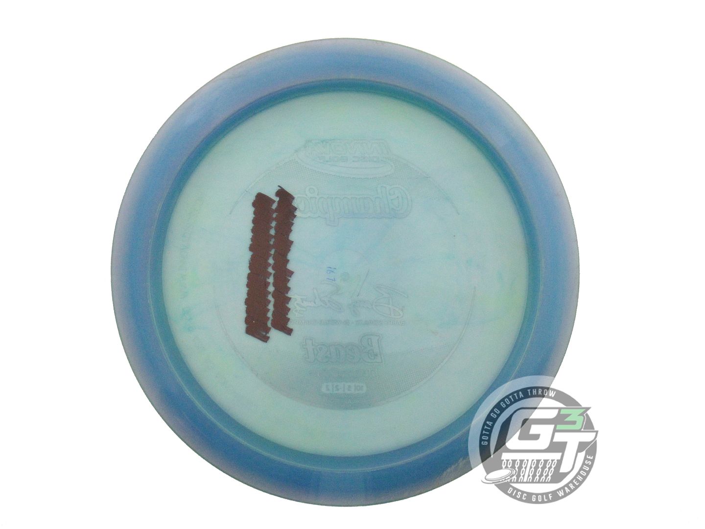 USED Innova Champion Beast 167g Blue Green Foil Distance Driver Golf Disc