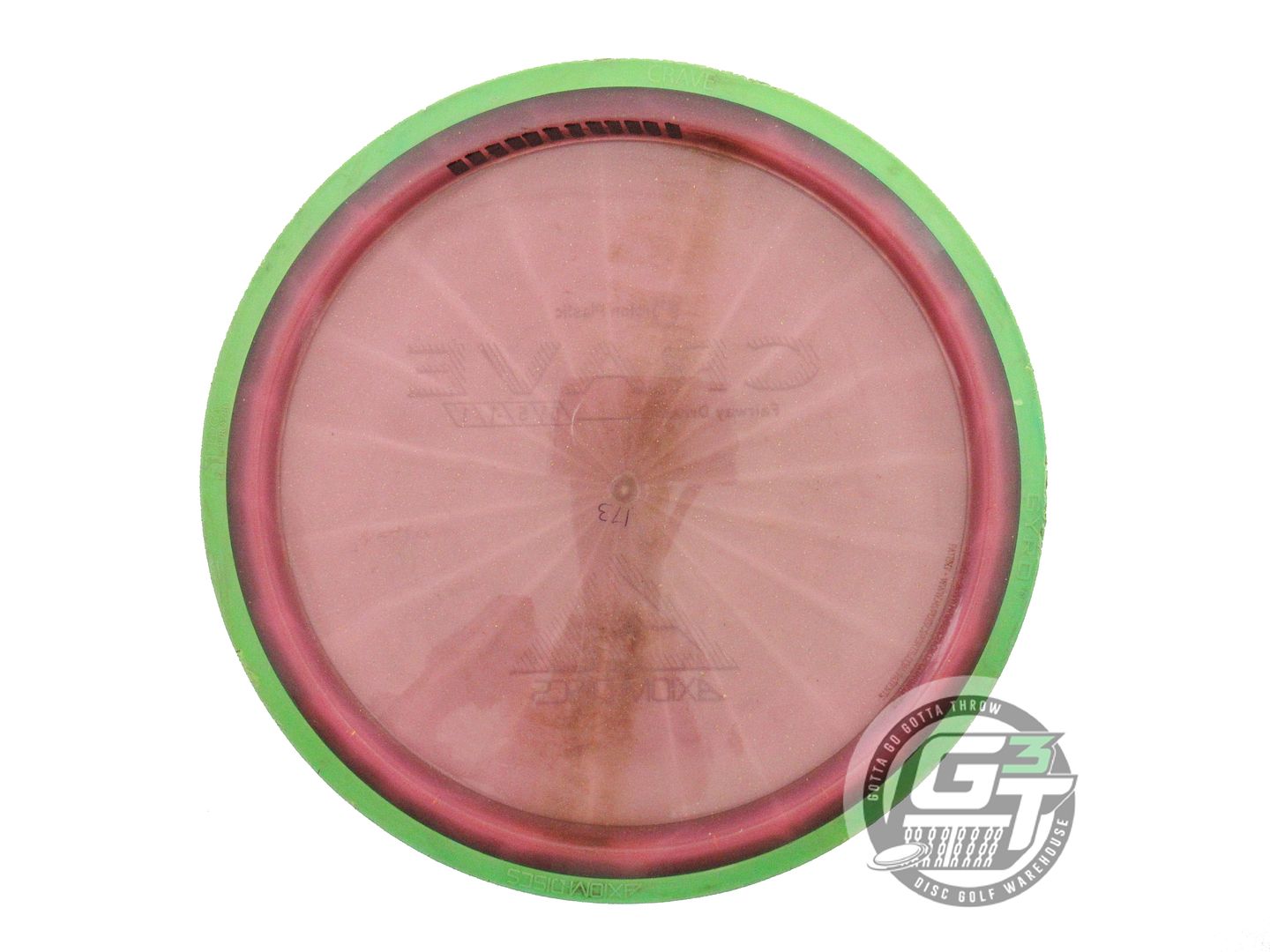 USED Axiom Discs Proton Crave 173g Pink Lime Rim Fairway Driver Golf Disc