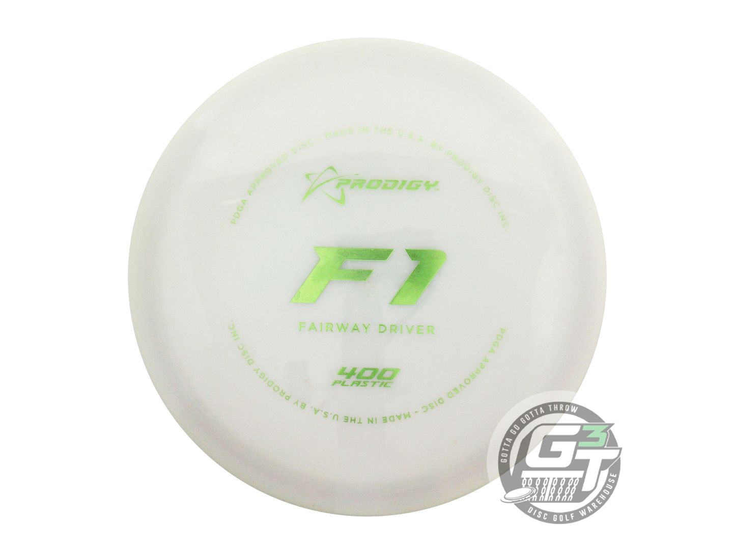 USED Prodigy Discs 400 F1 173g Lt. Gray Lime Foil Fairway Driver Golf Disc