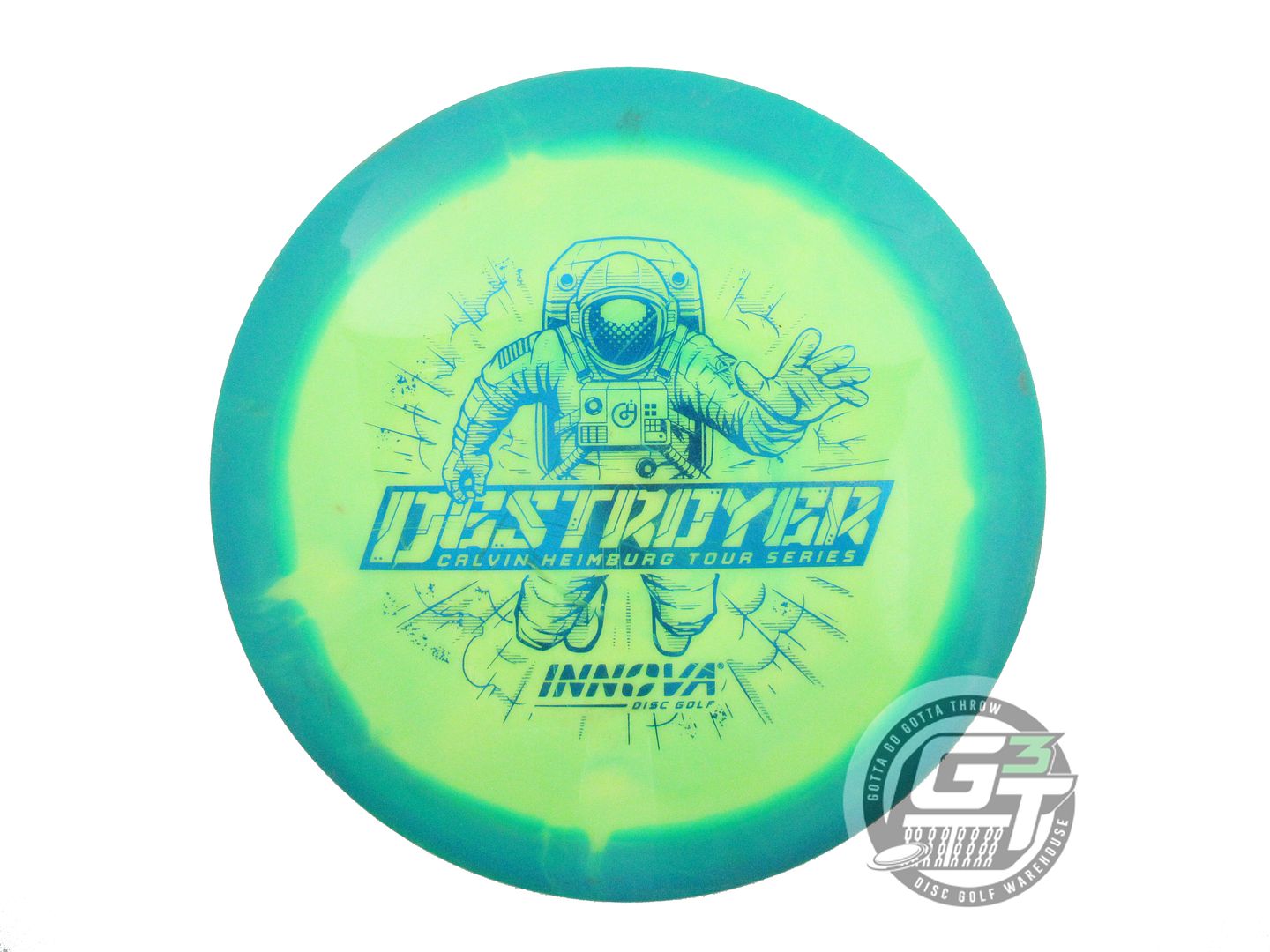 USED Innova [HEIMBURG] Halo Star Destroyer 173g Teal-Yellow Driver Golf Disc