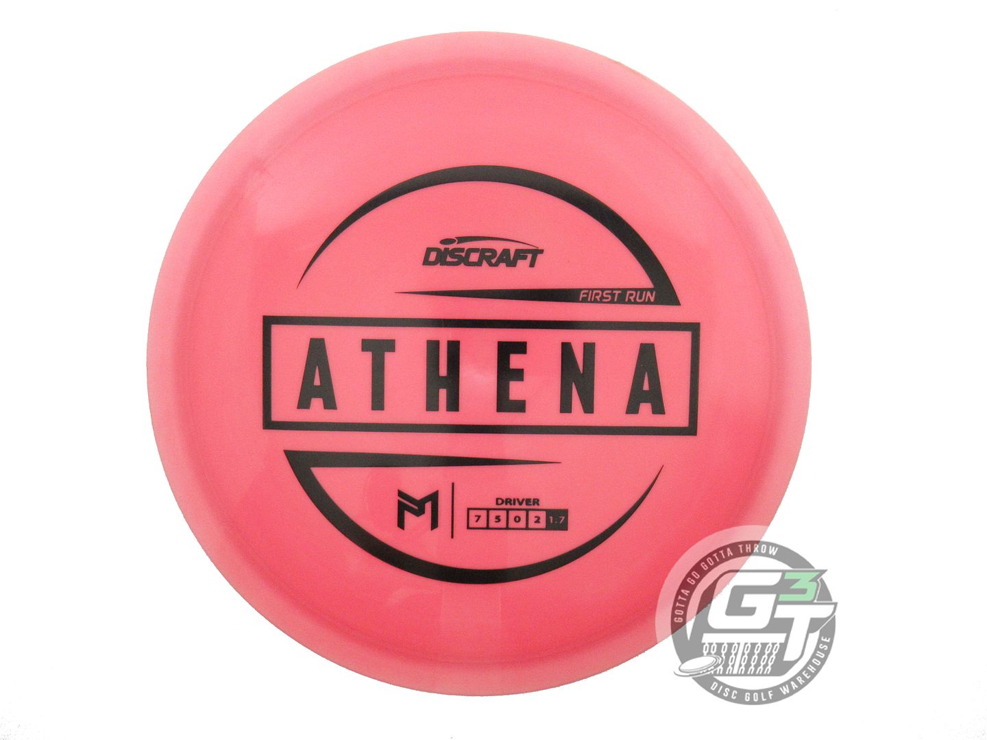 USED Discraft [McBETH] FIRST RUN ESP Athena 172g Pink Black Stamp Driver Disc