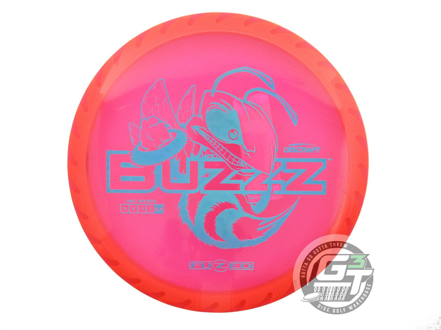 Discraft Fuzed Line Buzzz w/ Saw Pattern Midrange Golf Disc (Individually Listed)