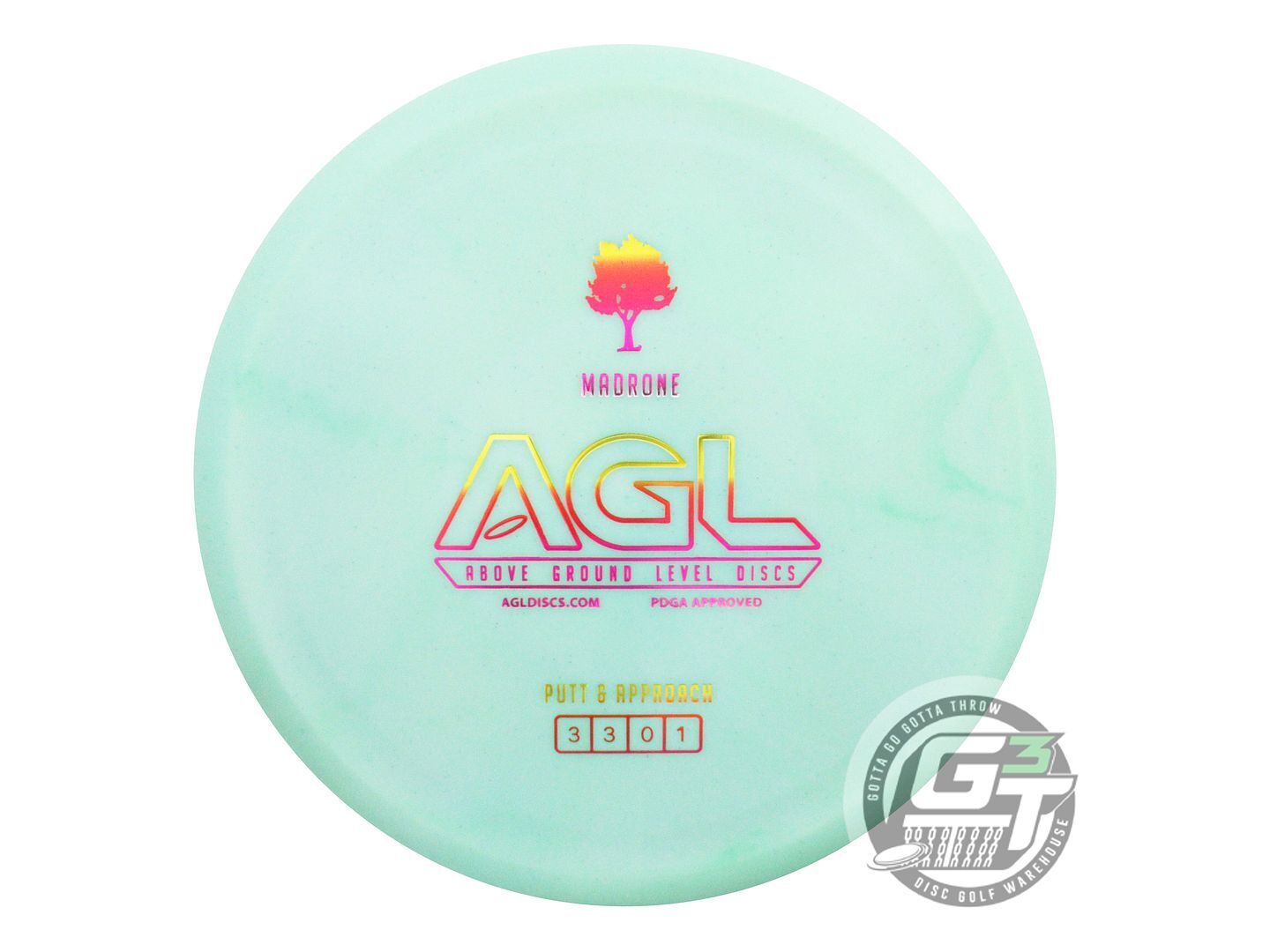 Above Ground Level Alpine Madrone Putter Golf Disc (Individually Listed)