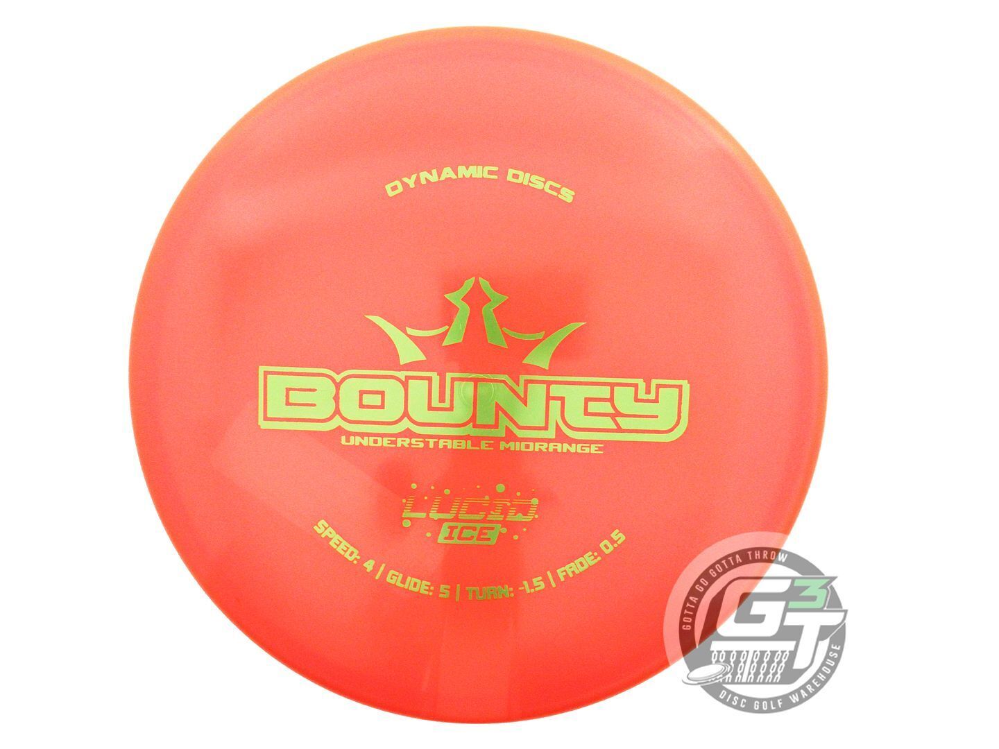 Dynamic Discs Glimmer Lucid Ice Bounty Midrange Golf Disc (Individually Listed)