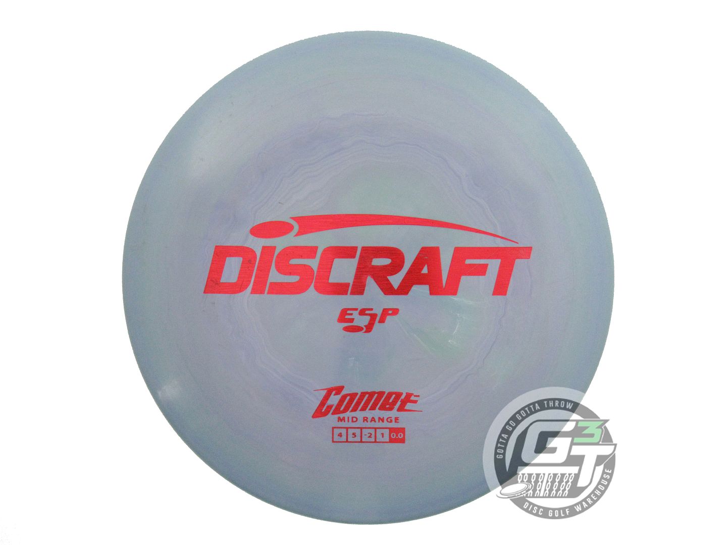 USED Discraft ESP Comet 178g Blue-Lime Red Holo Foil Midrange Golf Disc
