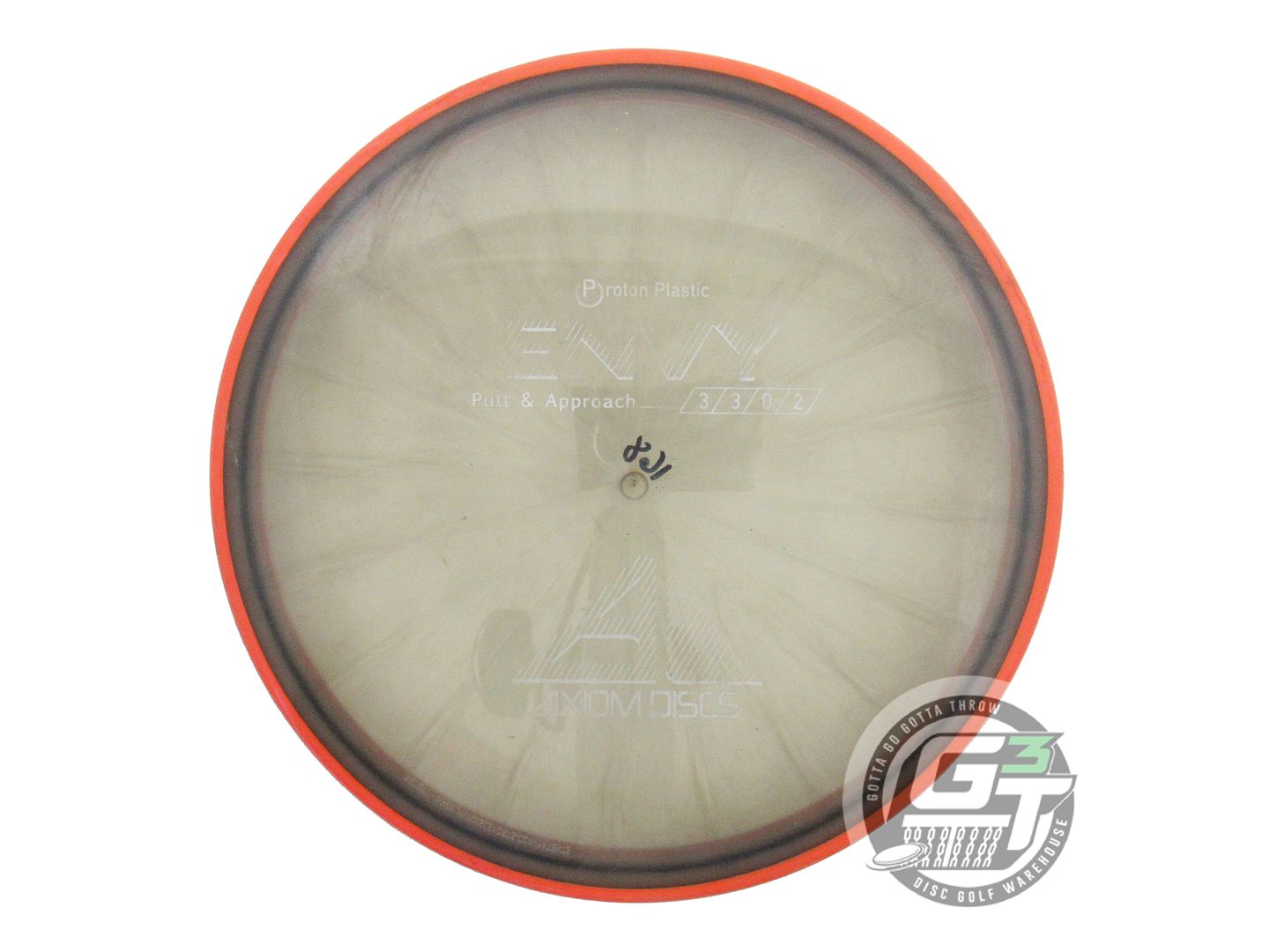 USED Axiom Discs Proton Envy 168g Smoke Orange Rim Putter Golf Disc