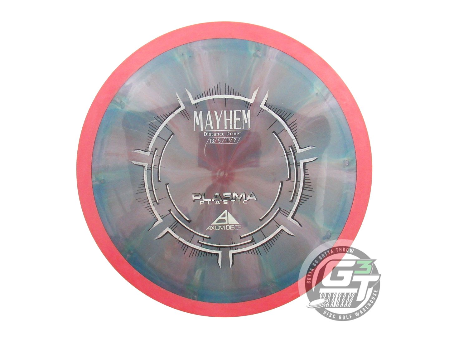 USED Axiom Discs Plasma Mayhem 173g Blue-Lilac Pink Rim Distance Driver Disc