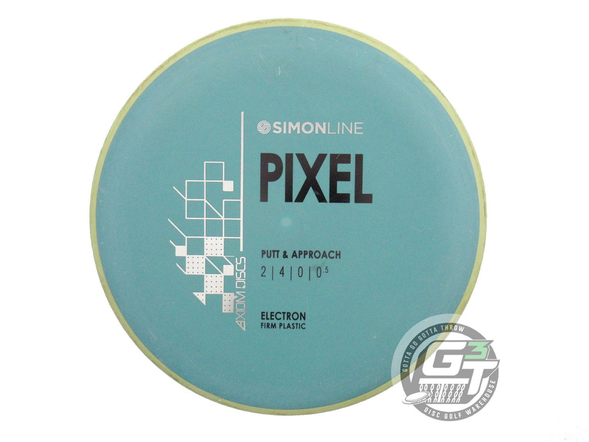 USED Axiom Discs Electron Firm Pixel 172g Green Yellow Rim Putter Golf Disc