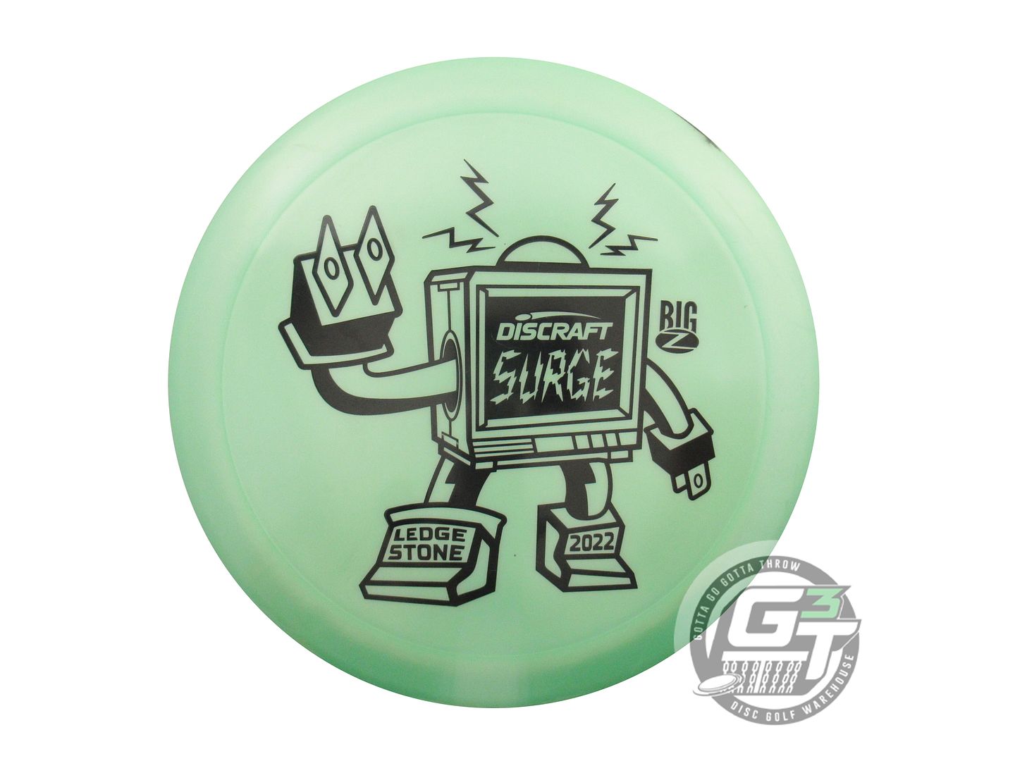 USED Discraft [LEDGESTONE] Big Z Surge 174g Green Black Stamp Driver Golf Disc